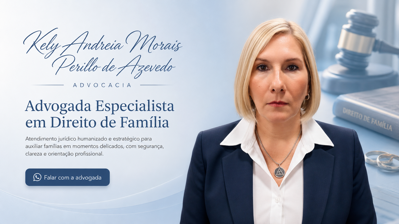 Apresentação profissional de Dra. Kely Andreia Morais Perillo de Azevedo